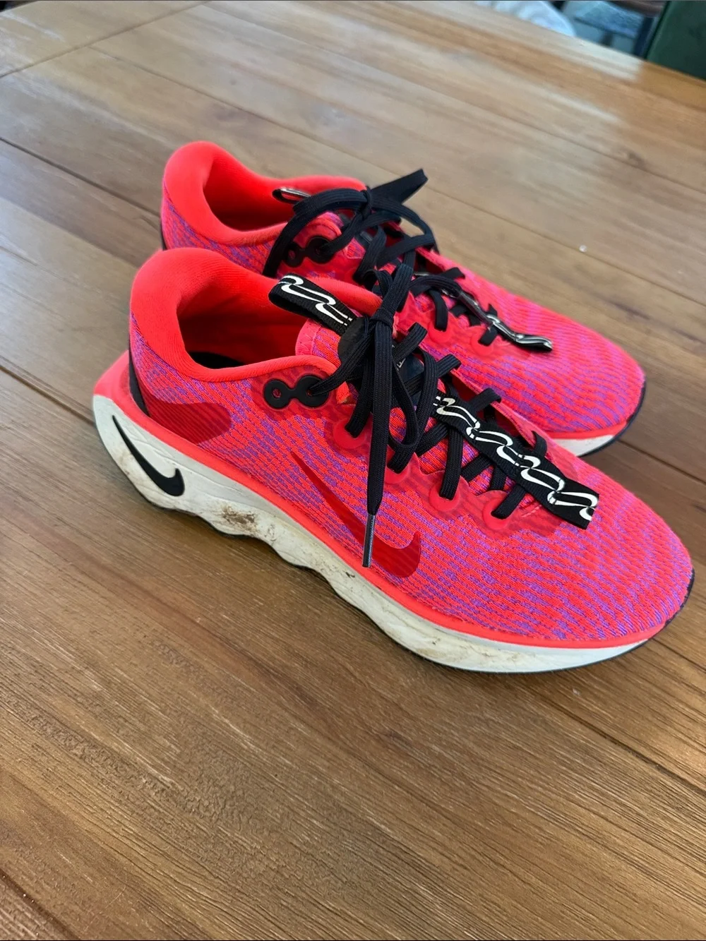 Nike Women's Running Shoes in Bright Pink and Purple Knit size 8